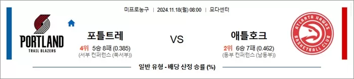 11월 18일 NBA 10경기